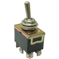 DPDT 15 A, On-Off-On, Screw Terminal Toggle Switch